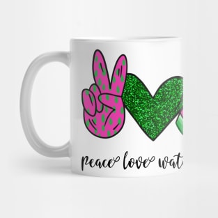 Peace Love Watermelon Mug